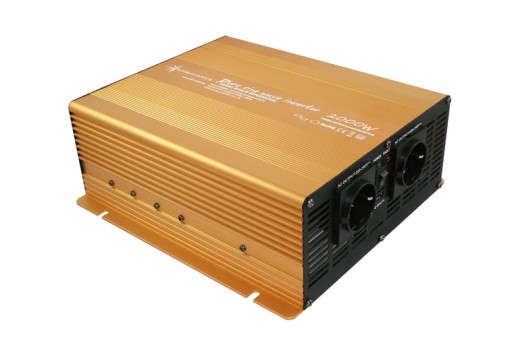 ПЕРЕТВОРЮВАЧ НАПРУГИ PURE SINUS 2000 WATT SOLARTRONICS 12V/230V USB GOLD