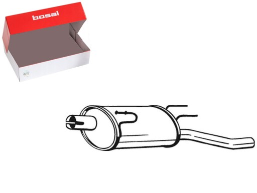 ЗАДНЯЯ ВЫХЛОПНАЯ СИСТЕМА ГЛУШИТЕЛЬ OPEL COMBO TOUR COMBO МИНИВЭН 1.3D 1.7D