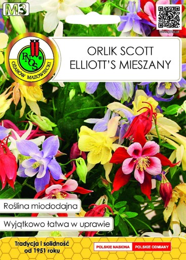 Medonosné semená Orlik Scott Elliott's mieszany.M3 1g