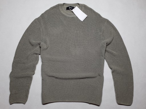 BERSHKA šalviový sveter tkaný väzba L