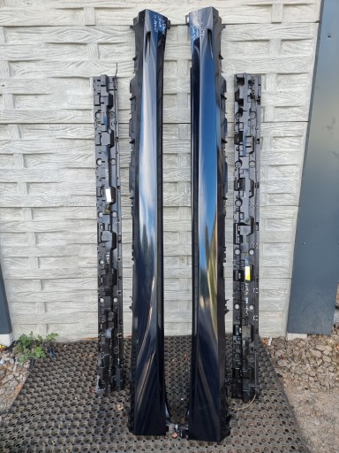 Bmw x5 g05 19- накладка порога двери левая m-пакет 867711 цвет 416