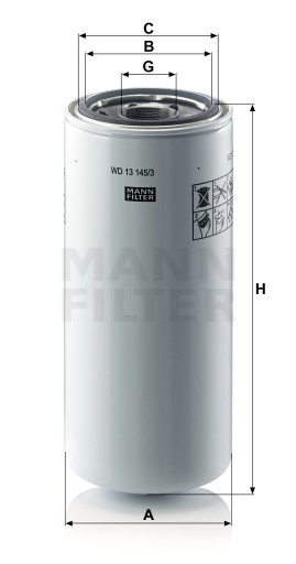 Фильтр масляный Mann-Filter WD 13 145/3