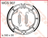 MCS907 - ТОРМОЗНЫЕ КОЛОДКИ TRW LUCAS (160X30MM) (S606)