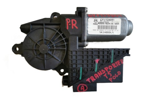 Электродвигатель стеклоподъемника volkswagen transporter t5 polo передний правый 6y1959801
