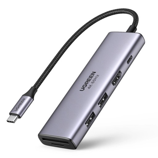 [PO VRÁTENOM] Ugreen 6v1 HUB USB Type-C - 2x USB 3.2 Gen 1 / HDMI 4K 60Hz