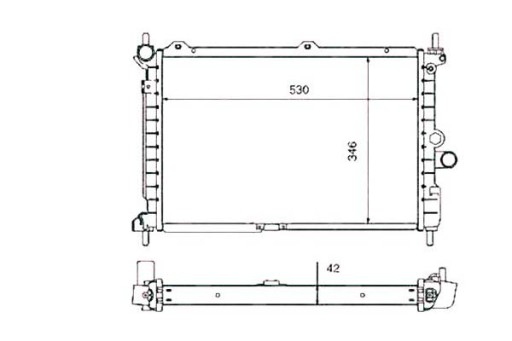 50126/NRF - Радиатор nrf opel astra 1.7tds isuzu