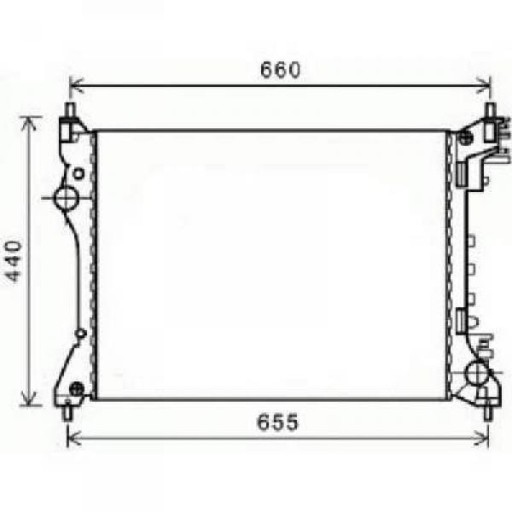 DCM1360 - Радиатор альфа мито 08 2008- 1.4i