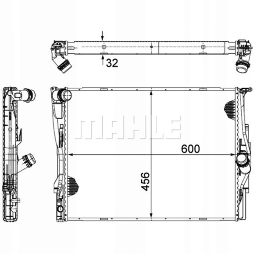 ОХОЛОДЖУВАЧ ВОДИ MAHLE CR 1090 000P BMW