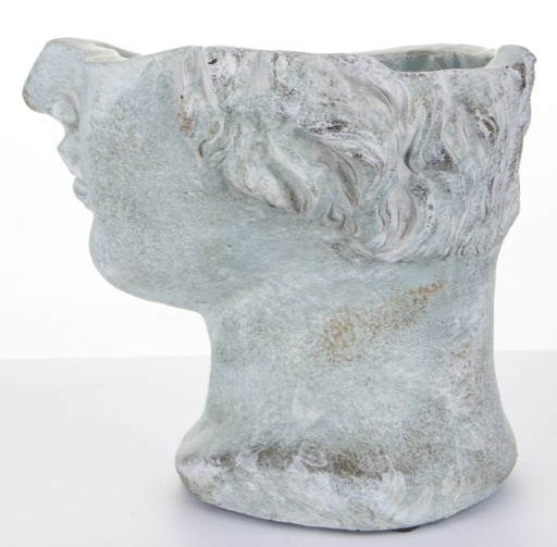 ЦВЕТОЧНЫЙ ГОРШОК КРЫШКА ГОЛОВКИ БЕТОННАЯ СКУЛЬПТУРА НАСТОЛЬНЫЙ ИНСТРУМЕНТ ВИНТАЖНЫЙ АНТИКВАРИАТ