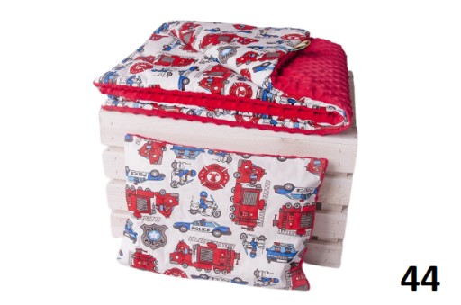 КОМПЛЕКТ ПОСТІЛЬНОЇ БІЛИЗНИ МІНКІ КОВДРА + ПОДУШКА ДЛЯ КОЛЯСКИ