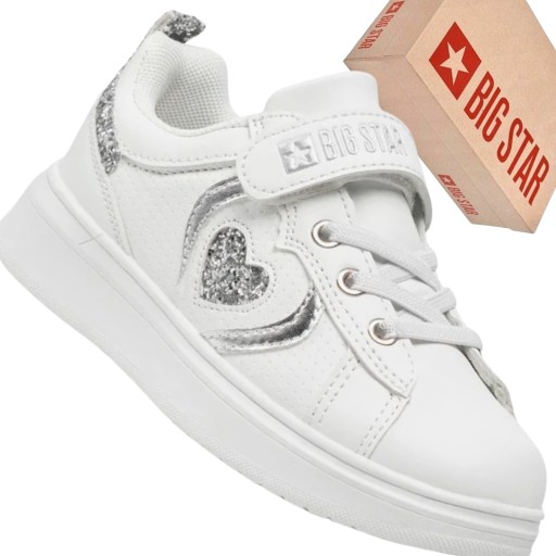 Big Star JJ374291 sneakersy dziecięce białe, buty sportowe na rze