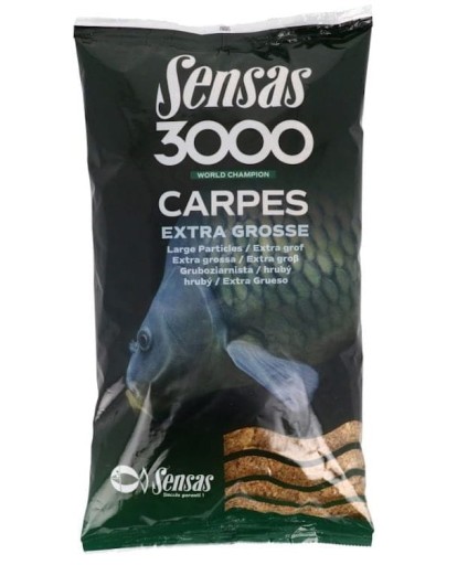 Прикормка Sensas поплавково-грунтовий метод 1 кг 3000 Carpes Extra Grosse