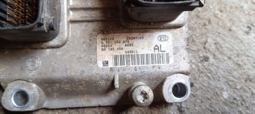 WYLOGOWANY ORDINATEUR MOTEUR OPEL CORSA C 1.2 16V 0261206075 09185450