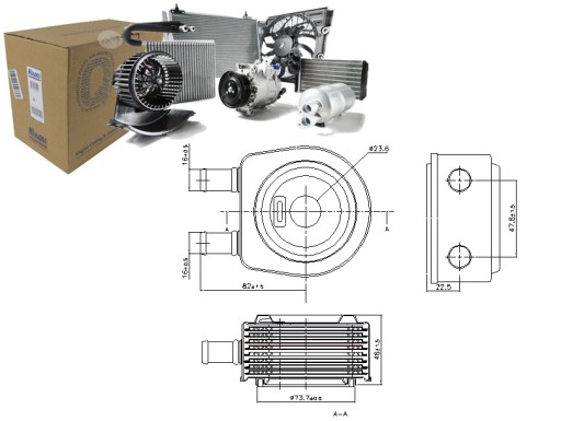 90798 - МАСЛЯНЫЙ РАДИАТОР RVI KERAX MAGNUM PREMIUM PREMIUM 2 VOLVO FH FH16 FL10