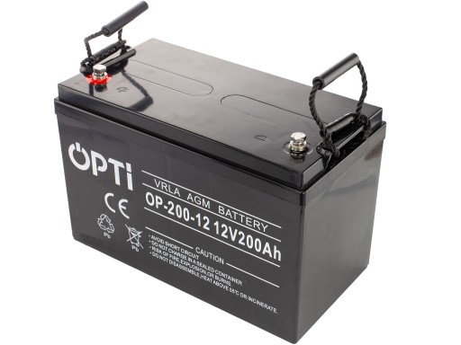 2 батареї agm вольт polska opti 200ah