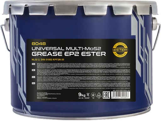 MANNOL 8048 EP 2 Multi MOS2 9 кг литиевый NLGI 2