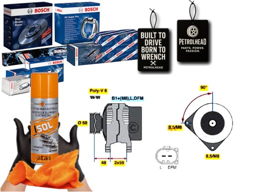 BOS0 986 - Генератор bosch #petrolhead pro+ kit4