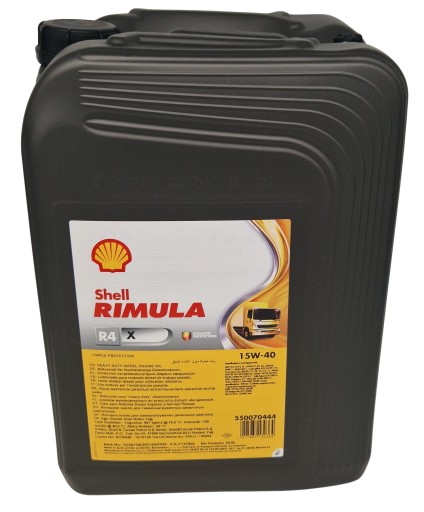 Shell Rimula R4 X 15W40 20л Минеральное масло E5 E7 Новая упаковка