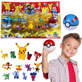 POKEMON Veľká sada figúrok + Pokeball