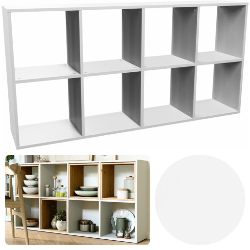 Полиця TopEshop Malax 147 см x 75 см x 30 см біла