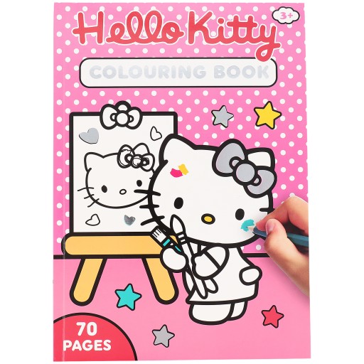 КНИЖКА-РОЗМАЛЬВКА для дітей HELLO KITTY COLORING BOOK 70 стор