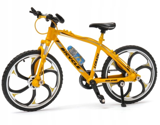 Model bicykla bicykel Cross owy goral 1:10 kov žltý
