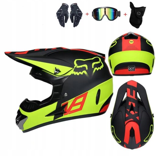 ВНЕДОРОЖНЫЙ ЭНДУРО МОТОКРОСС МОТОЦИКЛСКИЙ ШЛЕМ