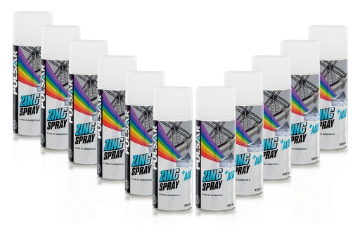 PULSAR цинк + алюминий спрей цинк 400 мл x11