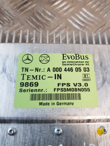 control unit module MERCEDES CITARO FPS V3.0 A0004460503
