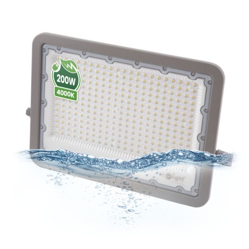 Галогенні світлодіодні 200 Вт підлогові преміум лінії IP65 NW