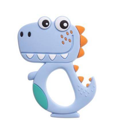 Прорізувач для прорізування зубів, ортодонтичний силікон Akuku, відтінки синього