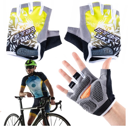 Велорукавички Stator XL різнокольорові
