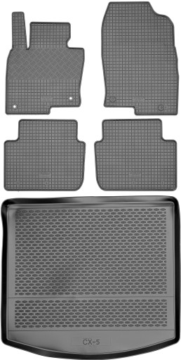 Mazda CX-5 II SUV 2017 - Коврики резиновые + коврик в багажник