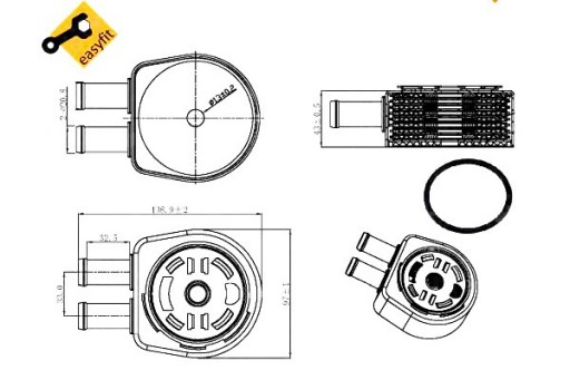 31310 - NRF МАСЛООХОЛОДЖУВАЧ FORD FOCUS III 2.0 ST