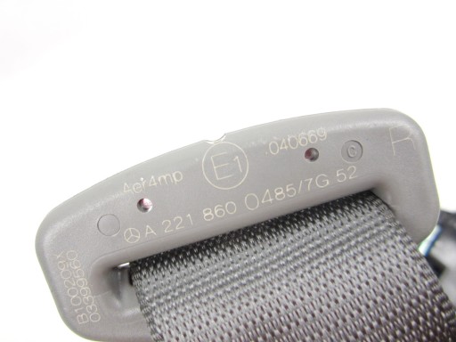 tension belt safety rear rear part right Mercedes W221 grey