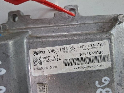 control unit of the engine 9811545080 V29059263A CITROEN PEUGEOT 1.2 VTI