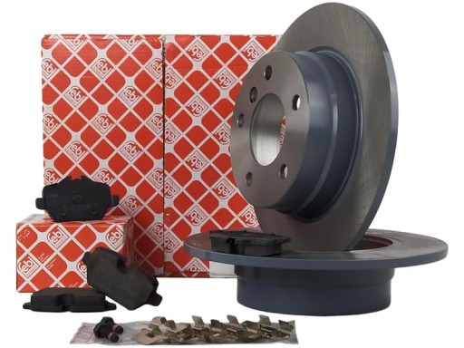 FEBI диски + колодки ЗД BMW 1 E81 E87 280mm