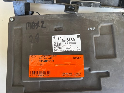 OPEL ASTRA K V 1.5 CDTI 55515689 55515671 computer ECU Originale FAJNY