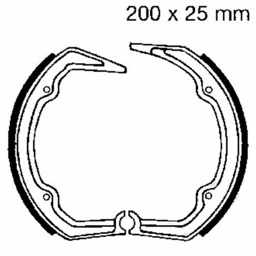 Гальмівні колодки EBC 862 BMW R 65 LS 200x25 мм