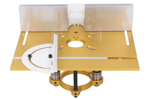 АЛЮМИНИЕВАЯ ПЛАСТИНА ДЛЯ СТОЛА ФРЕЗЕРНОГО СТАНКА С НАПРАВЛЯЮЩЕЙ ДЛЯ УСОСА И РАЗДВИЖНОЙ ЗАГОРОДКОЙ