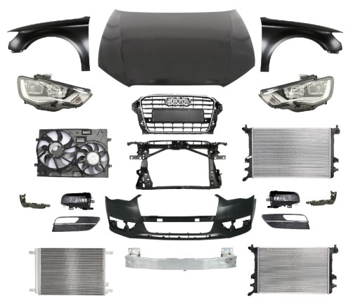 8V0805588 - AUDI A3 8V 12-16 РЕМЕНЬ ПЕРЕДНЕГО БАМПЕРА КАПОТ КРЫЛО