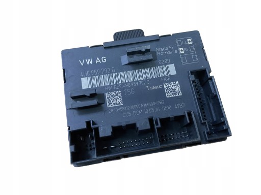 AUDI A8 4H D4 module control unit door 4H0959792G