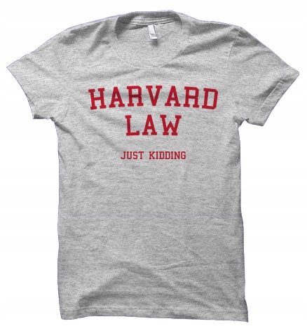 HARVARD LAW prawo student koszulka damskaS