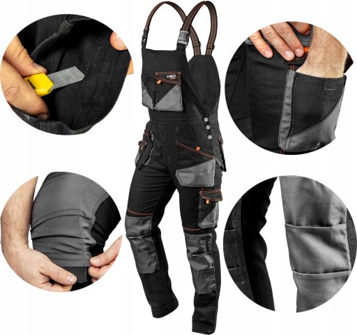 NEO 81-248 рабочие брюки комбинезоны SLIM r. S