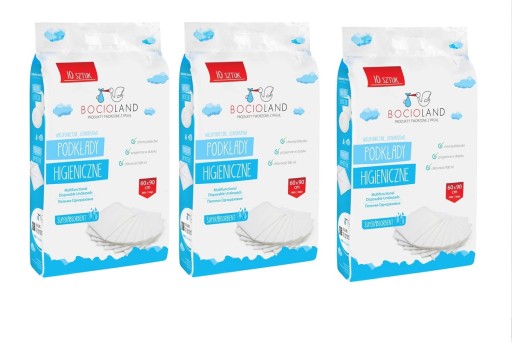 Bocioland пеленальний столик в простирадлах 90 см х 60 см 30 шт.