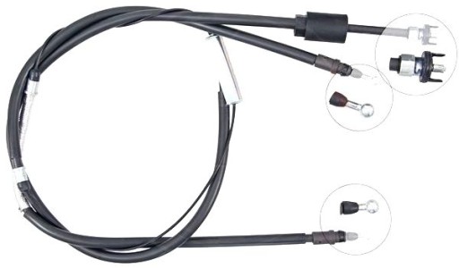 13355603 - ТРОС РУЧНОГО ТОРМОЗА OPEL MERIVA B 10-