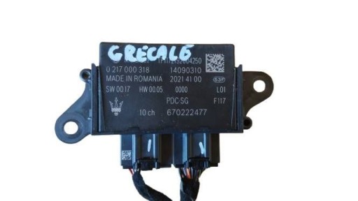 Модуль контролера maserati grecale pdc 670222477