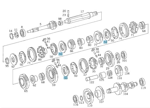 A3142622434 - Кольцо синхронизатора Mercedes-Benz
