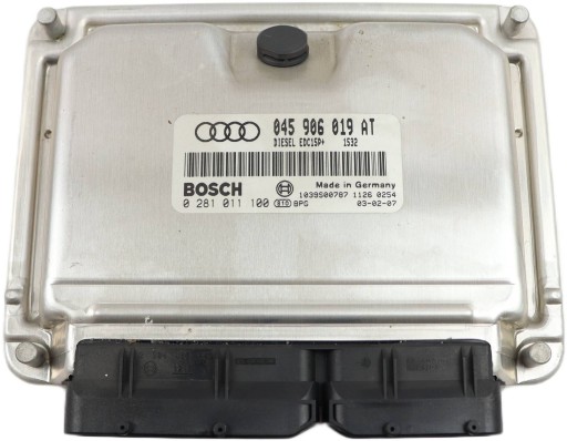 Audi a2 комп'ютер контролер двигуна ecu 1.4 tdi 045906019at 0281011100