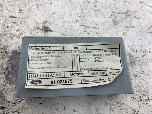 FORD FIESTA MK6 module HAKA attelage 1U4J14B192AA